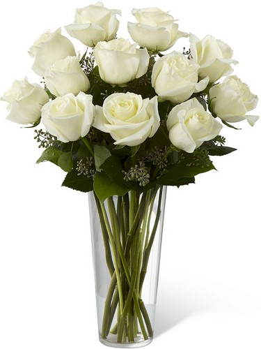 The FTD White Rose Bouquet from Richardson's Flowers in Medford, NJ